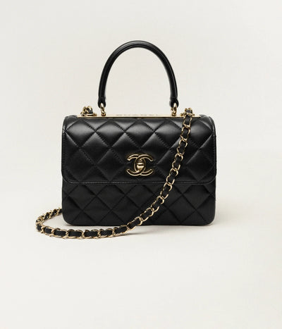 "CC" Top Handle Bag