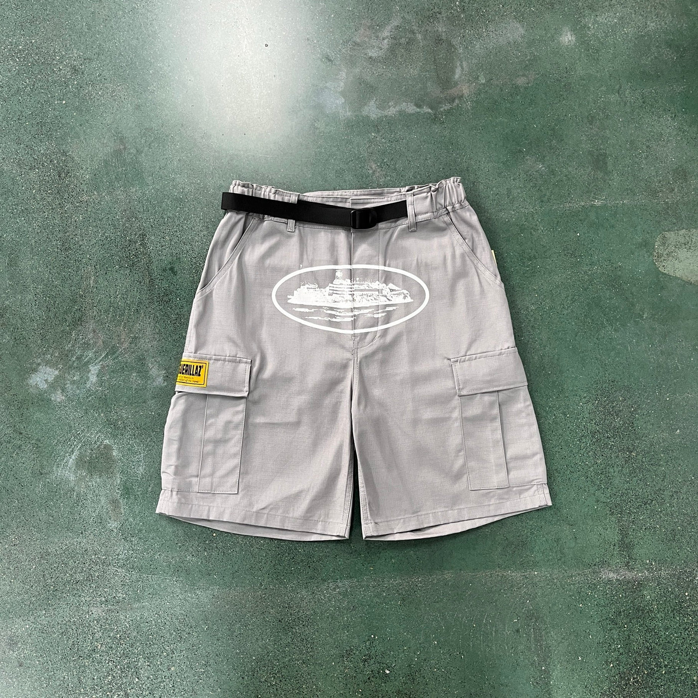 Graue Cargo-Shorts „Alcatraz“