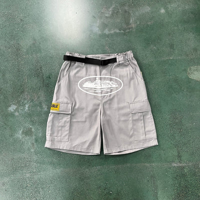 Graue Cargo-Shorts „Alcatraz“
