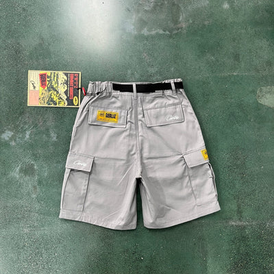 Graue Cargo-Shorts „Alcatraz“