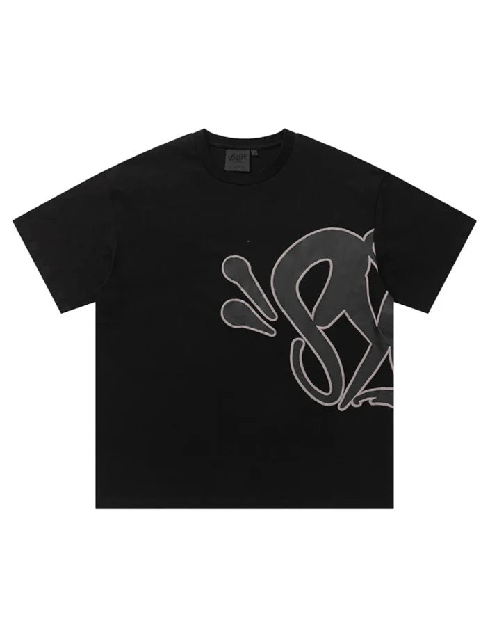 "Graffiti" Shorts Set Schwarz