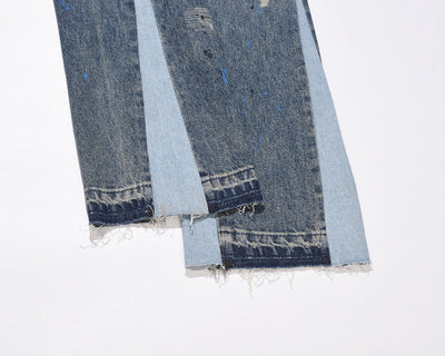"Wavy" Flared Denim