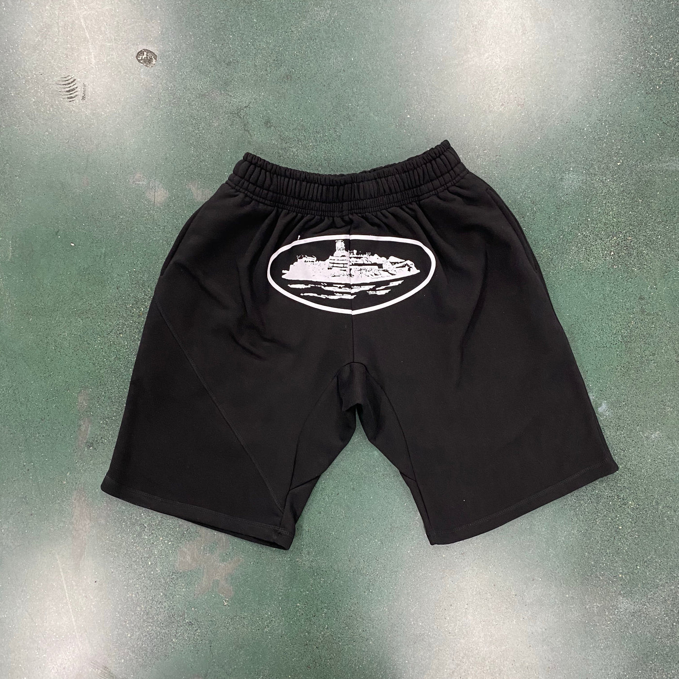 Schwarze Shorts „Alcatraz“