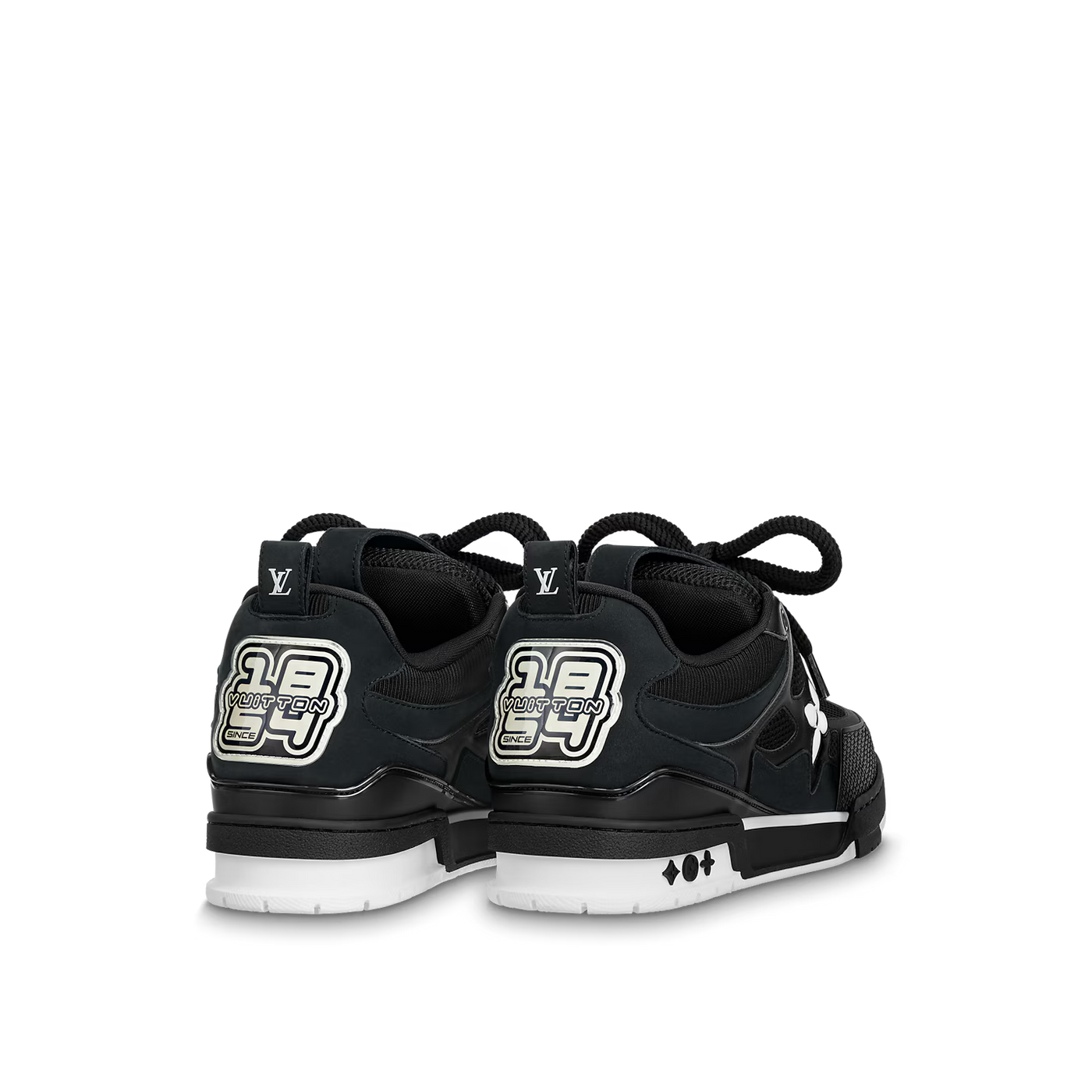 "LV" Skate Black White